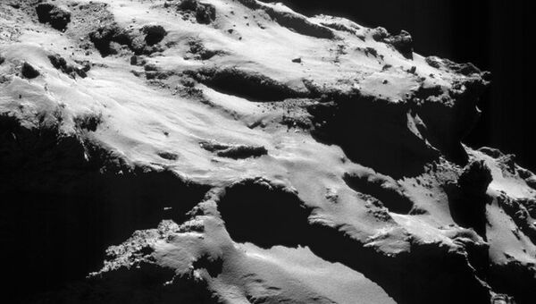 Снимок кометы Чурюмова-Герасименко с космического аппарата Розетта. Архивное фото