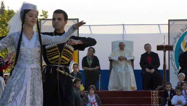 Папа римский Франциск посетил Центр помощи Ордена камиллианцев в Тбилиси