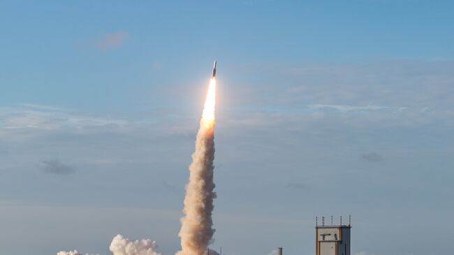 Старт ракеты Ariane-5  со спутниками связи с космодрома Куру. Архивное фото