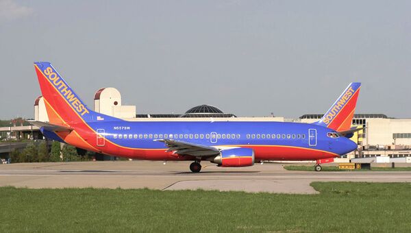 Самолет авиакомпании Southwest Airlines в аэропорту города Луисвилл, США. Архивное фото