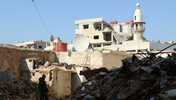 Бойцы САА в пригороде Дамаска Дарайе. Архивное фото