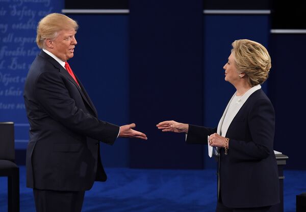Дональд Трамп во время предвыборных дебатов. 9 октября 2016