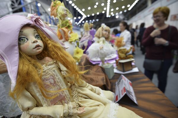Кукла на 12-й международной выставке-ярмарке Салон авторской куклы в Москве