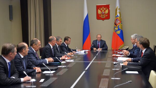 Президент России Владимир Путин проводит заседание Совбеза РФ. 13 октября 2016