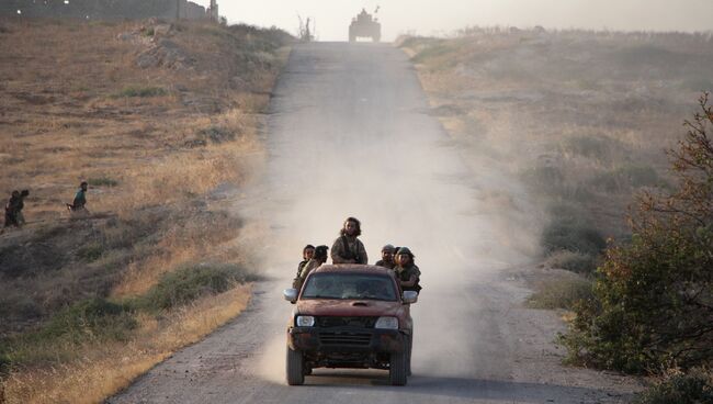 Боевики за группировки Джунуд аль-Акса на севере Сирии. Архивное фото
