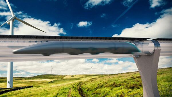 Вакуумный поезд Hyperloop. Архивное фото