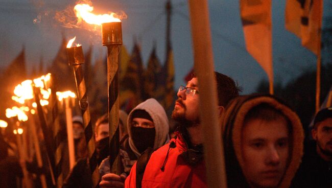 Мероприятия приуроченные к годовщине образования УПА (запрещена в РФ) на Украине. архивное фото