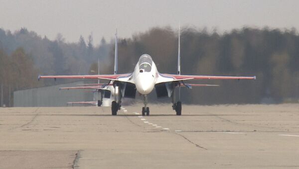 Новейшие истребители для Русских витязей – в Кубинку прибыли четыре Су-30СМ