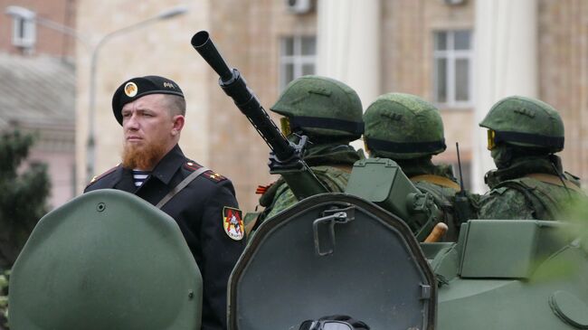 Боец народного ополчения Донецкой народной республики с позывным Моторола Арсений Павлов