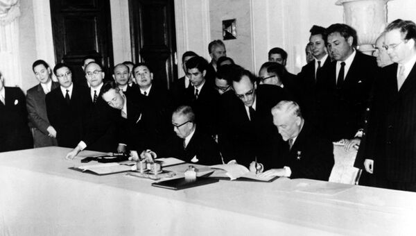 Советско японская совместная декларация (1956) - РИА Новости, 03.03.2020