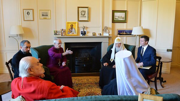 Встреча патриарха Кирилла с архиепископом Кентерберийским в Лондоне