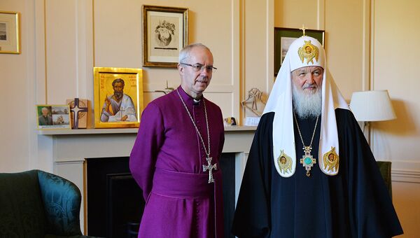 Встреча патриарха Кирилла с архиепископом Кентерберийским в Лондоне