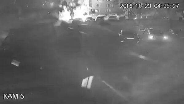 Камера видеонаблюдения зафиксировала момент взрыва газа в жилого дома в Рязани