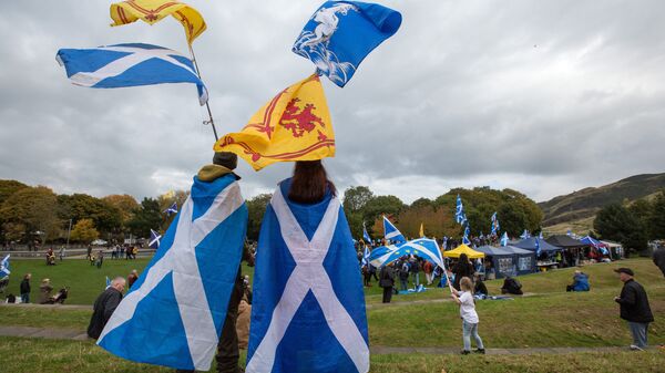 Марш за независимость Шотландии. Архивное фото