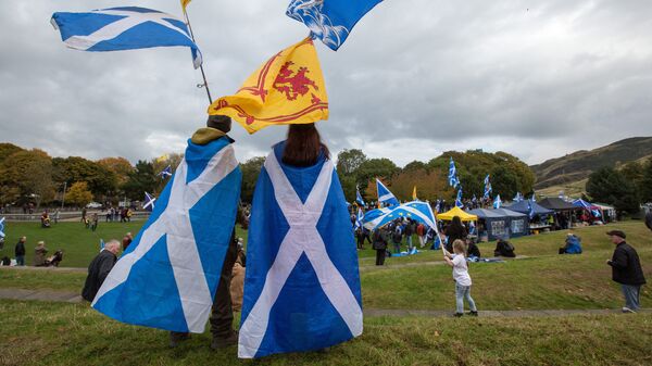 Марш за независимость Шотландии. Архивное фото