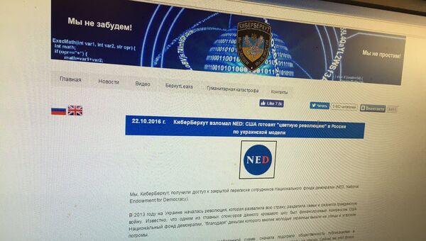 Скриншот страницы сайта http://cyber-berkut.org/