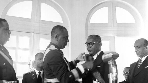 Церемония инаугурации президента Франсуа Дювалье. Гаити, 1957 год 