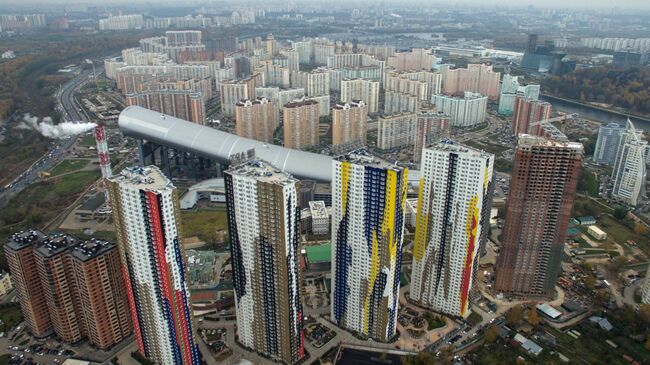 Вид на город Красногорск. Архивное фото