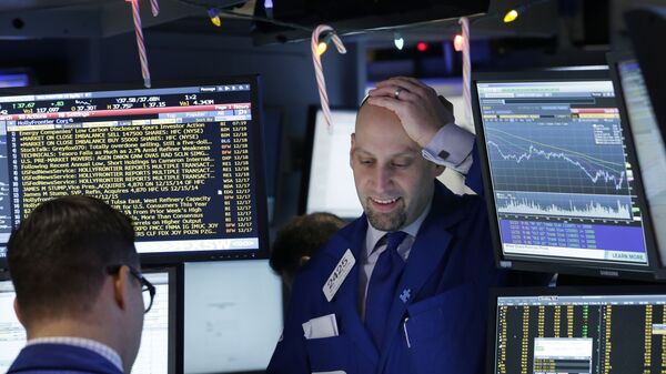 Трейдеры на Нью-йоркской фондовой бирже