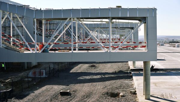 Строительство нового аэропорта Платов в Ростове-на-Дону. Архивное фото