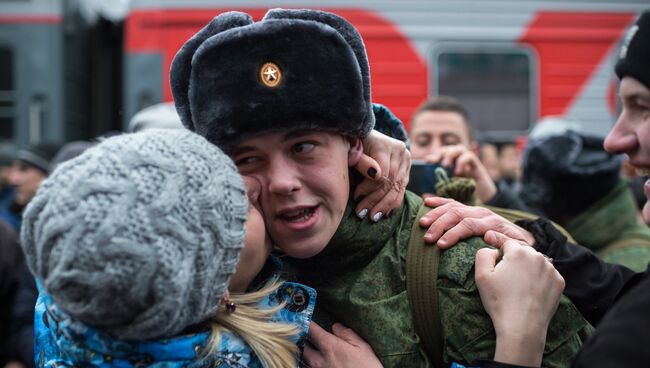 Осенний призыв на военную службу. Архивное фото