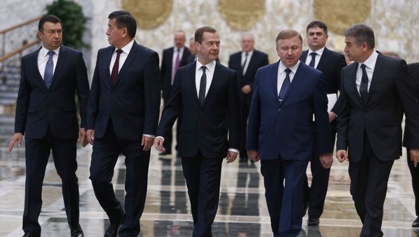 Дмитрий Медведев принимает участие в заседании Совета глав правительств государств – участников СНГ. Архивное фото