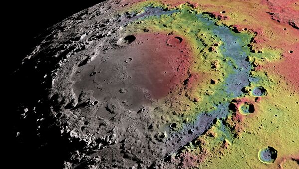 Восточное море, своеобразный «кратер-колизей», возникший на Луне 3,8 миллиарда лет назад. Архивное фото