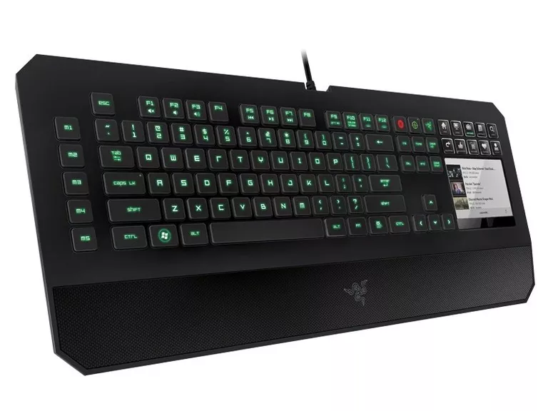 Клавиатура Razer DeathStalker Ultimate с экраном и кнопками-дисплеями Клавиатура Razer DeathStalker Ultimate с экраном и кнопками-дисплеями