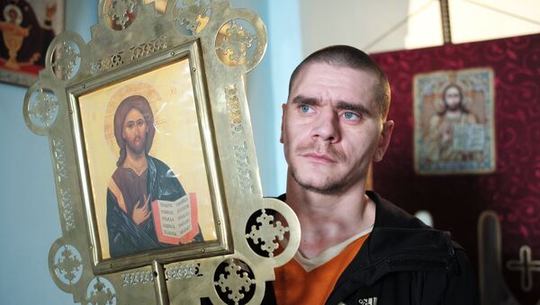 Служба в храме при Бутырской тюрьме Служба в храме при Бутырской тюрьме
