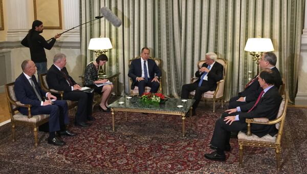 Встреча министра иностранных дел РФ Сергея Лаврова и президента Греции Прокописа Павлопулоса в Афинах