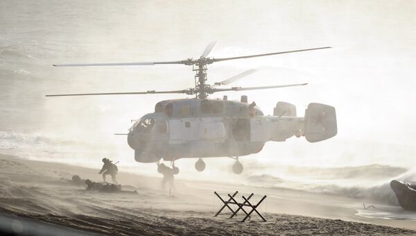Вертолет во время российско-белорусских учений Запад-2013 Архивное фото