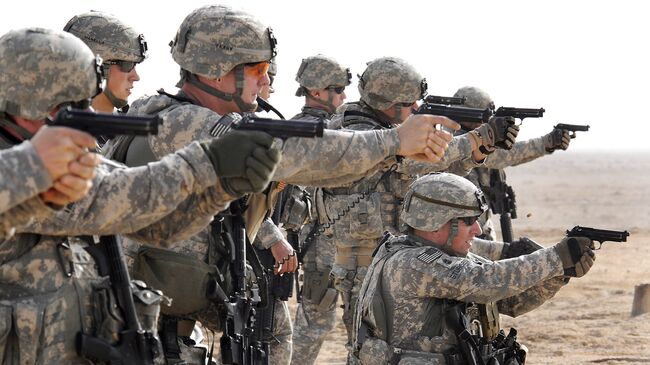 Американские военные во время тактических учений на Ближнем Востоке. Архивное фото