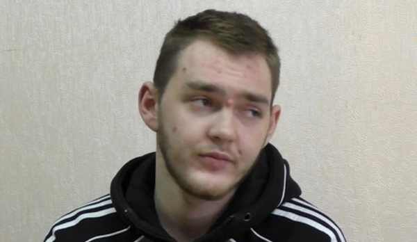 Задержанный в самопровозглашенной Луганской народной республике Артем Ахмеров. Оперативная съемка МГБ ЛНР