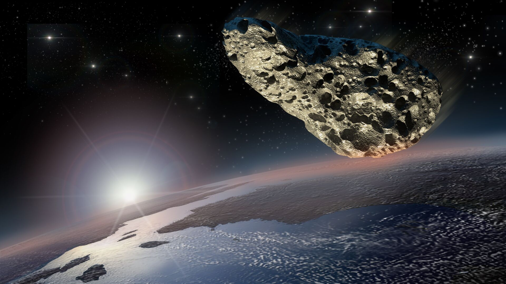 Астероид над Землей - РИА Новости, 1920, 05.11.2021