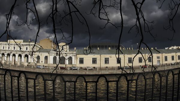 Вид с набережной реки Фонтанки на Санкт-Петербургскую государственную художественно-промышленную академию имени А.Л. Штиглица