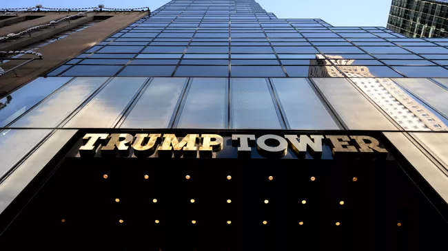 Вид на Трамп-тауэр в Нью-Йорке. Архивное фото