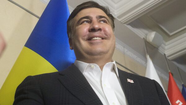 Пресс-конференция Михаила Саакашвили. Архивное фото