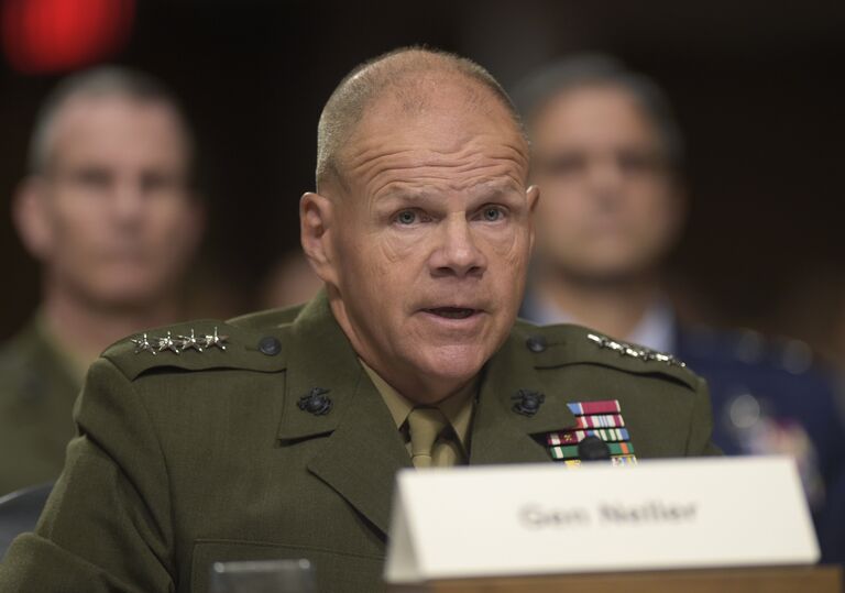 Командующий корпусом морской пехоты США генерал Роберт Неллер в Вашингтоне. Сентябрь 2016 года 
