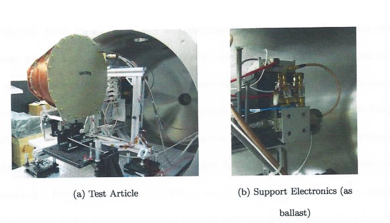 Фотографии теста двигателя EmDrive