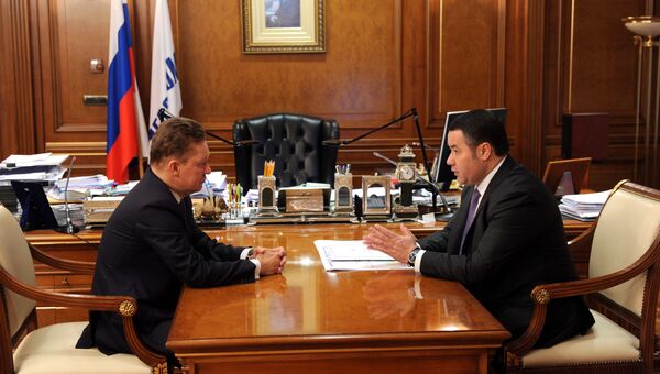 Встреча Игоря Рудени и председателя правления ПАО «Газпром» Алексея Миллера