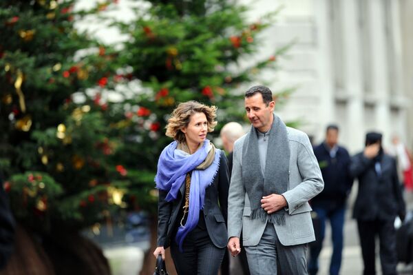 Первая леди Сирии Асма аль-Асад с супругом Башаром Асадом