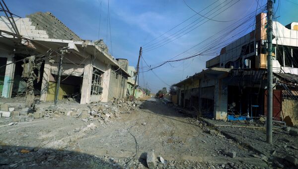Разрушения в городе Баашика во время операции в Мосуле