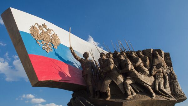 Памятник Героям Первой мировой войны на Поклонной горе в Москве. Архивное фото