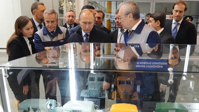 Рабочая поездка президента РФ В. Путина в Ярославскую область