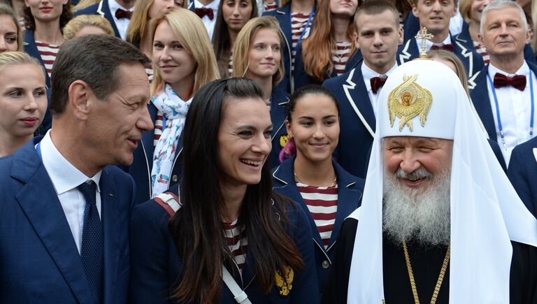 Патриарх Московский и всея Руси Кирилл совершил напутственный молебен для российской олимпийской сборной