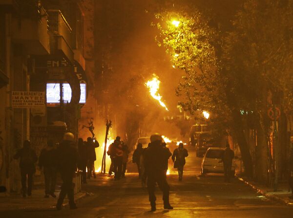 Беспорядки в Афинах против визита президента США Барака Обамы