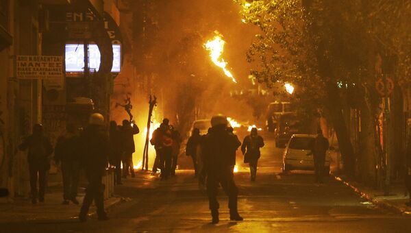 Беспорядки в Афинах против визита президента США Барака Обамы