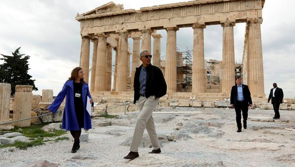 Президент США Барак Обама в Афинах, Греция