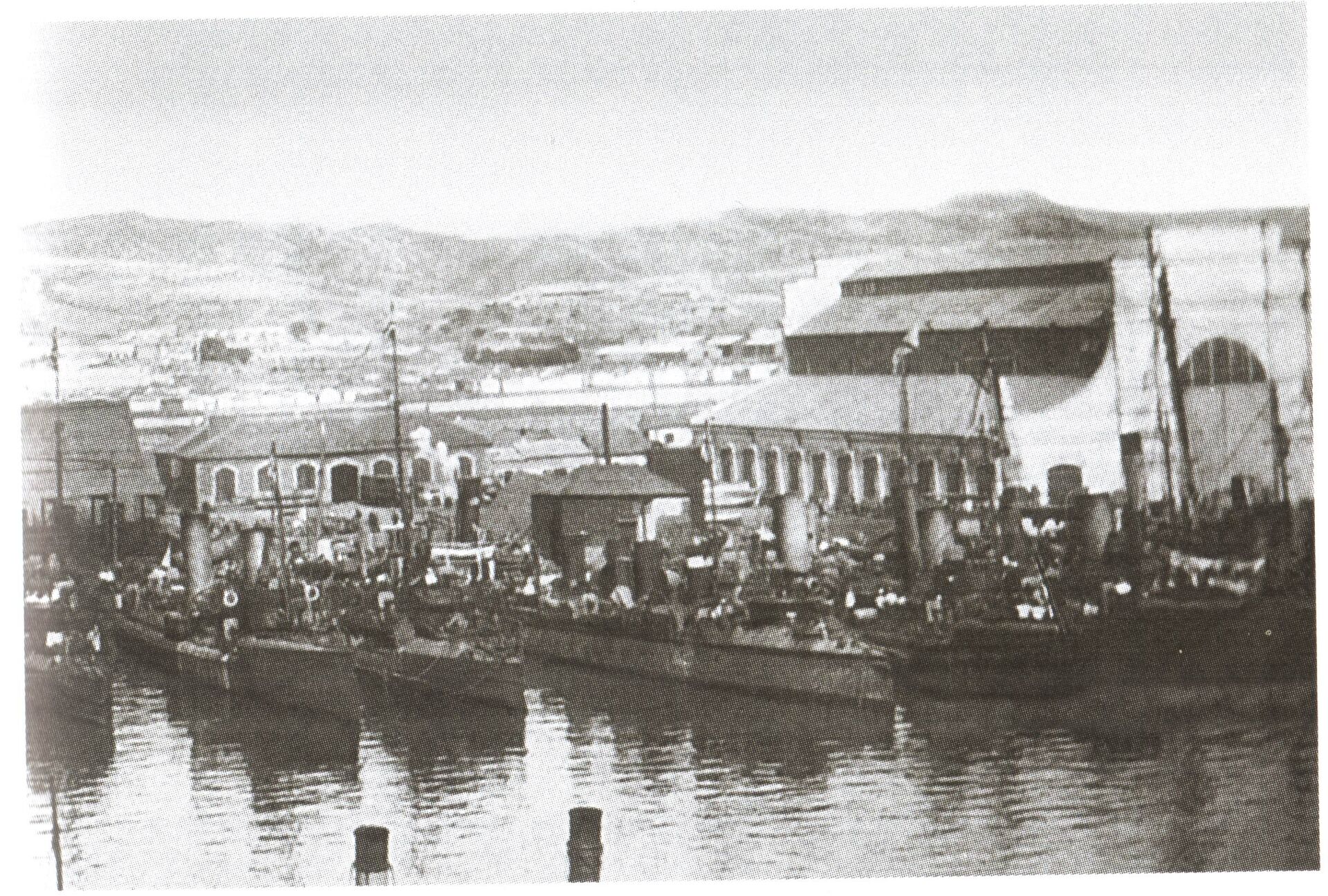 Русские миноносцы в гавани Порт-Артура. 1904 год  - РИА Новости, 1920, 26.05.2021