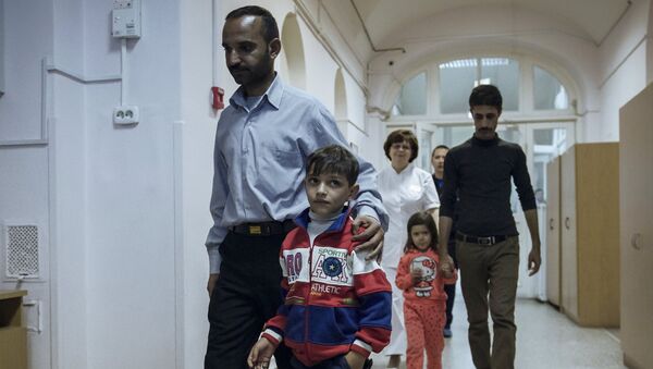Дети из освобожденной от ИГ области Сирии в Военно-Медицинской академии в Санкт-Петербурге. 16 ноября 2016